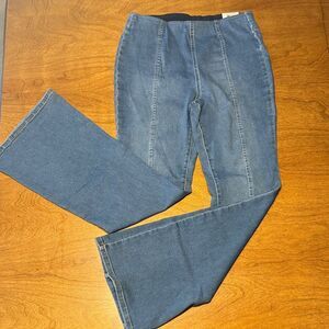 INC International Concepts Core Denim High Rise Flare Jeans